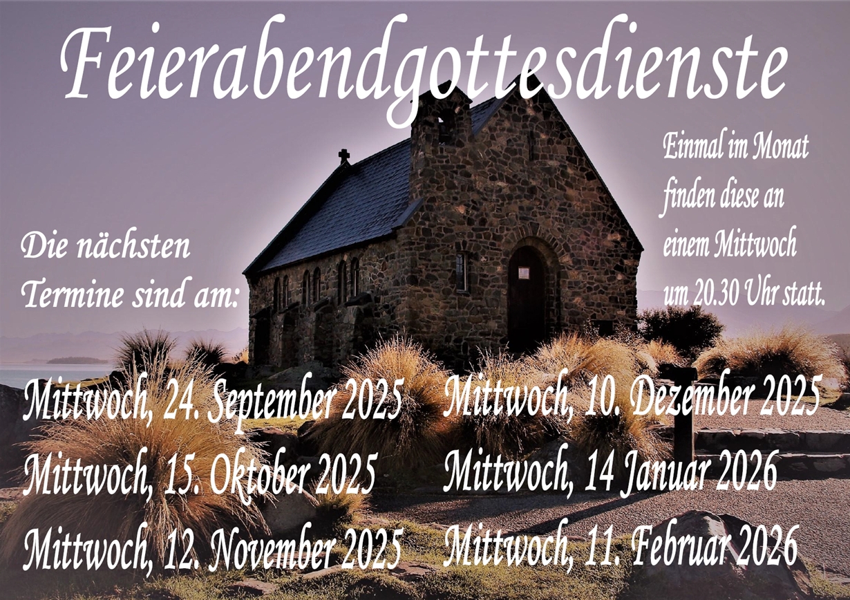 Plakat Feierabendgottesdienst